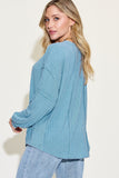 Basic Bae Full Size Ribbed Round Neck Long Sleeve T-Shirt - DezyMart™
