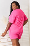 Basic Bae Full Size Soft Rayon Half Sleeve Top and Shorts Set - DezyMart™