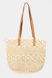 Fame Straw Braided Tote Bag - DezyMart™