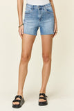 Judy Blue Full Size High Waist Rhinestone Decor Denim Shorts - DezyMart™