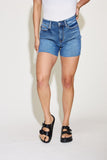 Judy Blue Full Size High Waist Slim Denim Shorts - DezyMart™
