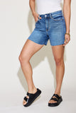 Judy Blue Full Size High Waist Slim Denim Shorts - DezyMart™