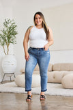 Judy Blue Full Size Release Hem Cropped Bootcut Jeans - DezyMart™
