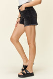 Judy Blue Full Size Tummy Control Fray Hem Shorts - DezyMart™