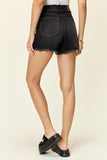 Judy Blue Full Size Tummy Control Fray Hem Shorts - DezyMart™