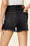 Judy Blue Full Size Tummy Control Fray Hem Shorts - DezyMart™