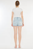 Kancan High Rise Repaired Mom Denim Shorts - DezyMart™