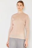 Marina West Swim Pleated Long Sleeve Boatneck Top - DezyMart™