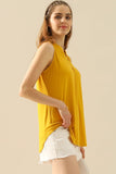 Ninexis Full Size Notched Sleeveless Top - DezyMart™