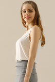 Ninexis Full Size V-Neck Curved Hem Tank - DezyMart™