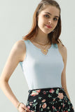 Ninexis Notched Rib Knit Tank - DezyMart™