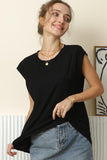 Ninexis Round Neck Cap Sleeve T-Shirt - DezyMart™