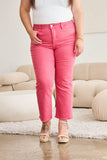 RFM Crop Dylan Full Size Tummy Control High Waist Raw Hem Jeans - DezyMart™