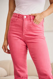 RFM Crop Dylan Full Size Tummy Control High Waist Raw Hem Jeans - DezyMart™