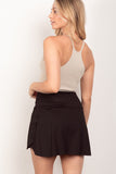 VERY J Crossover Waist Active Skirt with Short Liner - DezyMart™