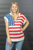 BiBi USA Love Flag Print Sweater - DezyMart™