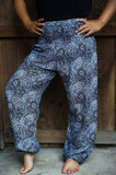 Black Paisley Pants Women Boho Pants Hippie Pants Yoga - DezyMart™