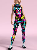 Colorful Catsuit Yoga Fitness Wear