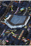 GAWQO Fringe Detail Cropped Jacket and Denim Vest Set - DezyMart™