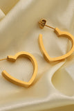 Heart-Shaped Hoop Earrings - DezyMart™
