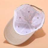 New Baseball Cap Women Flower Embroidery Sun Hats Spring Summer Girls Adjustable Snapback Visor Caps - DezyMart™