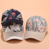 New Baseball Cap Women Flower Embroidery Sun Hats Spring Summer Girls Adjustable Snapback Visor Caps - DezyMart™