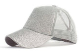 New Glitter Ponytail Baseball Caps Sequins Shining High Quality Fashion Womens Messy Bun Adjustable Snapback Hip Hop Hat - DezyMart™