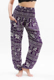 Purple Elephant Pants Harem Pants Boho Pants - DezyMart™