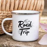 Road Trip Enamel Mug Camping Mug Wanderlust - DezyMart™