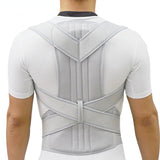 Unisex Silver Posture Corrector - Back Brace for Spine & Shoulders