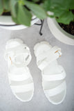 WeeBoo Best Foot Forward Platform Sandals in White - DezyMart™