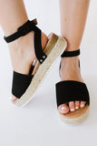 WeeBoo Every Step Espadrille Platform Sandal in Black - DezyMart™